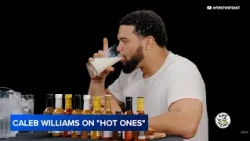 ABC7 anchors react to Chicago Bears quarterback Caleb Williams taking on 'Hot Ones' with Sean Evans