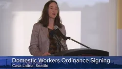 Mayor Wilson signs expanded protections for Seattle domestic workers