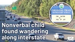 Nonverbal child found wandering along Virginia interstate