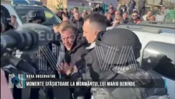 Heartbreaking moments at Mario Berinde's grave