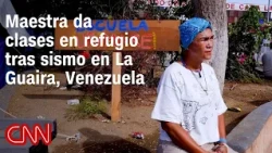 Teacher loses her home in the La Guaira, Venezuela earthquake and opens a school in a shelter