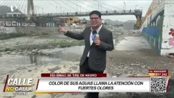Rímac River turns black, sparking concern over strong odors
