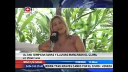 High temperatures and rain to mark Venezuela's weather