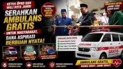 KETUA DPRD DAN WALI KOTA JAMBI SERAHKAN AMBULANS GRATIS UNTUK MASYARAKAT, DANA ASPIRASI BERBUAH NYAT