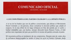 Baruja declines presidential ticket, leaving Cartes without a candidate for 2028