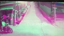 Child on Bicycle Kicked by Unknown Man