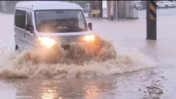 【大雨】福井IC付近の道路が冠水　2026年8月30日午前5時半頃撮影