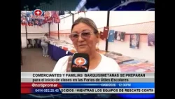 Barquisimeto merchants and families prepare for the start of school at the School Fairs