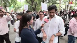 आमदार जयंत पाटील यांचा मुलगा प्रतिक पाटील शिवाजीपार्कात जेनझी आंदोलनात सहभागी | Pratik Patil