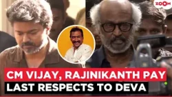 Deva d*es at 75: CM Vijay CONSOLES his son Srikanth Deva; Rajinikanth & others pay last respects!