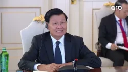 Prezident İlham Əliyevin Laos Prezidenti ilə geniş tərkibdə görüşü olub