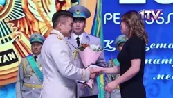 23.10.25. A ceremonial meeting for personnel and veterans of the North Kazakhstan Region Defense ...