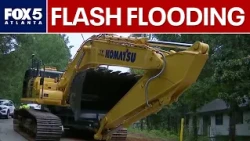 Hall County floodwaters submerge mobile homes | FOX 5 News
