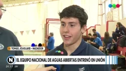 The national open water team trained at Unión