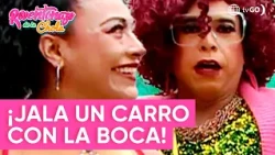Reventonazo de la Chola: Diana Batres stuns everyone by pulling a truck with her teeth