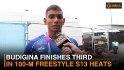Budigina finishes third in 100-m freestyle S13 heats | DD India