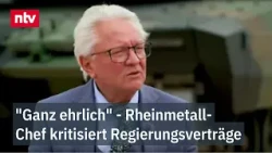 CEO Papperger speaks with Ulrich Reitz at Rheinmetall's upcoming new powder plant | ntv