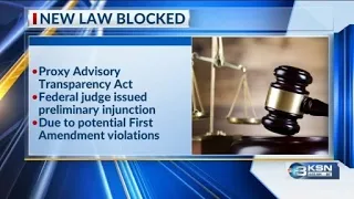 Federal judge rules new Kansas law violates First Amendment