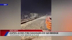 Temporary bridge quickly rebuilt after Aspen Acres Fire destruction