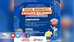 Edirne Municipality Providing School Uniform and Stationery Assistance to Students