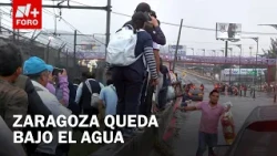 Rain in CDMX floods Calzada Ignacio Zaragoza and paralyzes transit