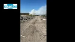 Landfill on fire