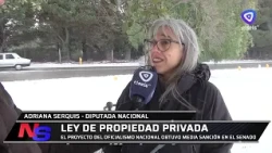 "Arriving at the Chamber of Deputies quite weakened," Adriana Serquis on the private property law