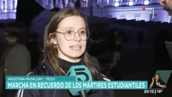March in Montevideo in memory of student martyrs