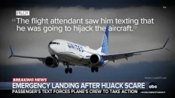 Emergency landing after hijacking scare