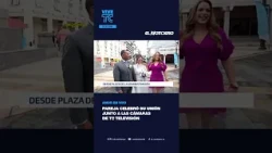 Couple celebrates their union in front of TC Televisión cameras