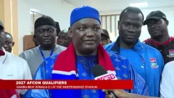 PRESIDENT BARROW CONGRATULATES GAMBIAN PLAYERS