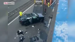 NANTES: CAR FALLS ONTO THE PERIPHERAL ROAD