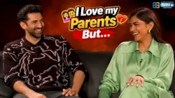 I love my parents But 😳 . . . Mrunal Thakur & Aditya Roy Kapur @mastiiitv