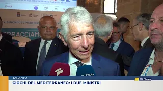 TARANTO. GIOCHI DEL MEDITERRANEO: I DUE MINISTRI
