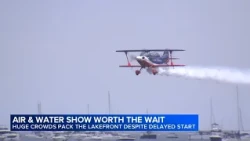 Air & Water Show wraps up after weather delays performances for 2nd day in a row