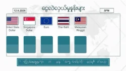 ဩဂုတ်လ ၁၂  ရက်နေ့ ၊ ညနေ ၅ နာရီထိ နောက်ဆုံးရ စျေးနှုန်းများ