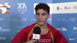 Mediterranean Games "Taranto 2026" - Athletics.. Moroccan Fouad Messaoudi after winning his medal