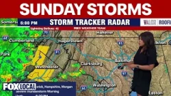 DC weather forecast: Severe thunderstorm watch, flood risk Sunday night