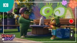 Flour stars in an alien movie! 🎥👽 | Flower & Flour | ABC Kids
