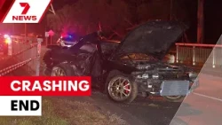 Driver critical after crashing stolen car at Salisbury Downs | 7NEWS