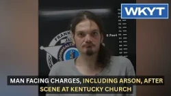 Winchester man facing charges, including arson, after scene at church