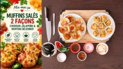 Mix-moi ça: Muffins Salés 2 Façons | Cheddar-Jalapeño & Muffins Déjeuner
