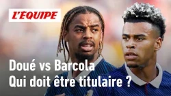 Barcola or Doué: Who should join Mbappé, Dembélé, and Olise in the attack?