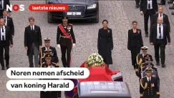 Zo beleefde Noorwegen de uitvaart van hun koning Harald