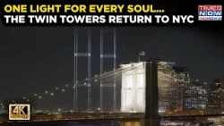9/11 Anniversary: 2977 Drones Light Up New York To Recreate Twin Towers | Breathtaking 4K VIDEO