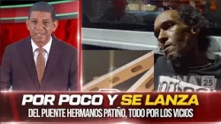 Man causes major commotion after climbing the Hermanos Patiño bridge, see why he did it
