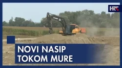 Gradnja novog nasipa tokom rijeke Mure