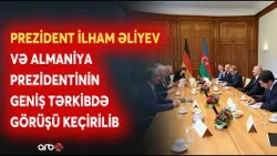 Azərbaycan və Almaniya prezidentlərinin geniş tərkibdə görüşü olub: Mühüm detallar