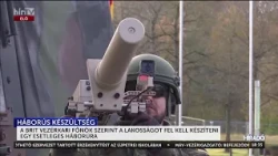 Brit vezérkari főnök: A lakosságot fel kell készíteni egy esetleges háborúra - HírTV