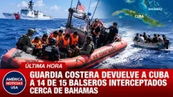 GUARDIA COSTERA DEVUELVE A CUBA A 14 DE 15 BALSEROS INTERCEPTADOS CERCA DE BAHAMAS